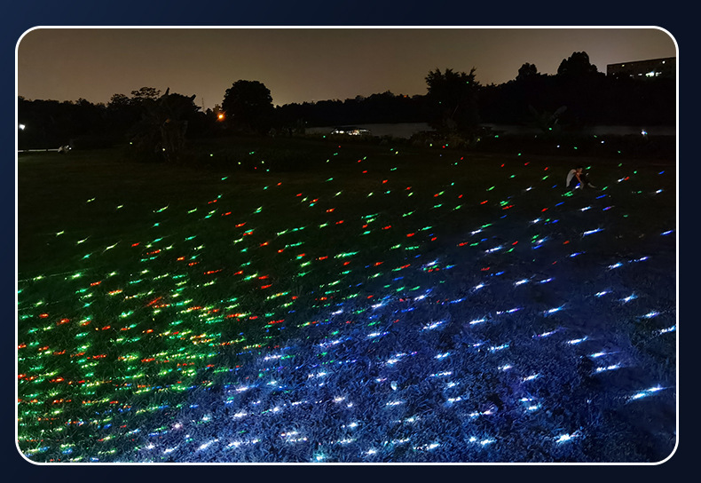 户外亮化投影灯萤火虫激光dmx512全彩星空防水草坪景观工程装饰灯