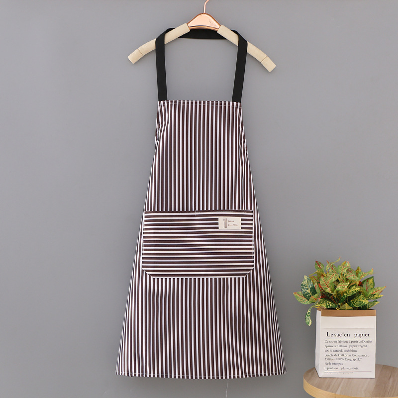 Apron Manufacturers Fashion Household Adult Kitchen Sleeveless Waterproof Apron Can Be Customized Printed Wholesale Work Clothes Advertising Apron