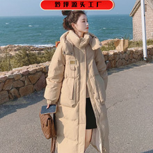 炸街羽绒棉服冬季女2023年新款中长款设计感小众韩系温柔棉衣外套
