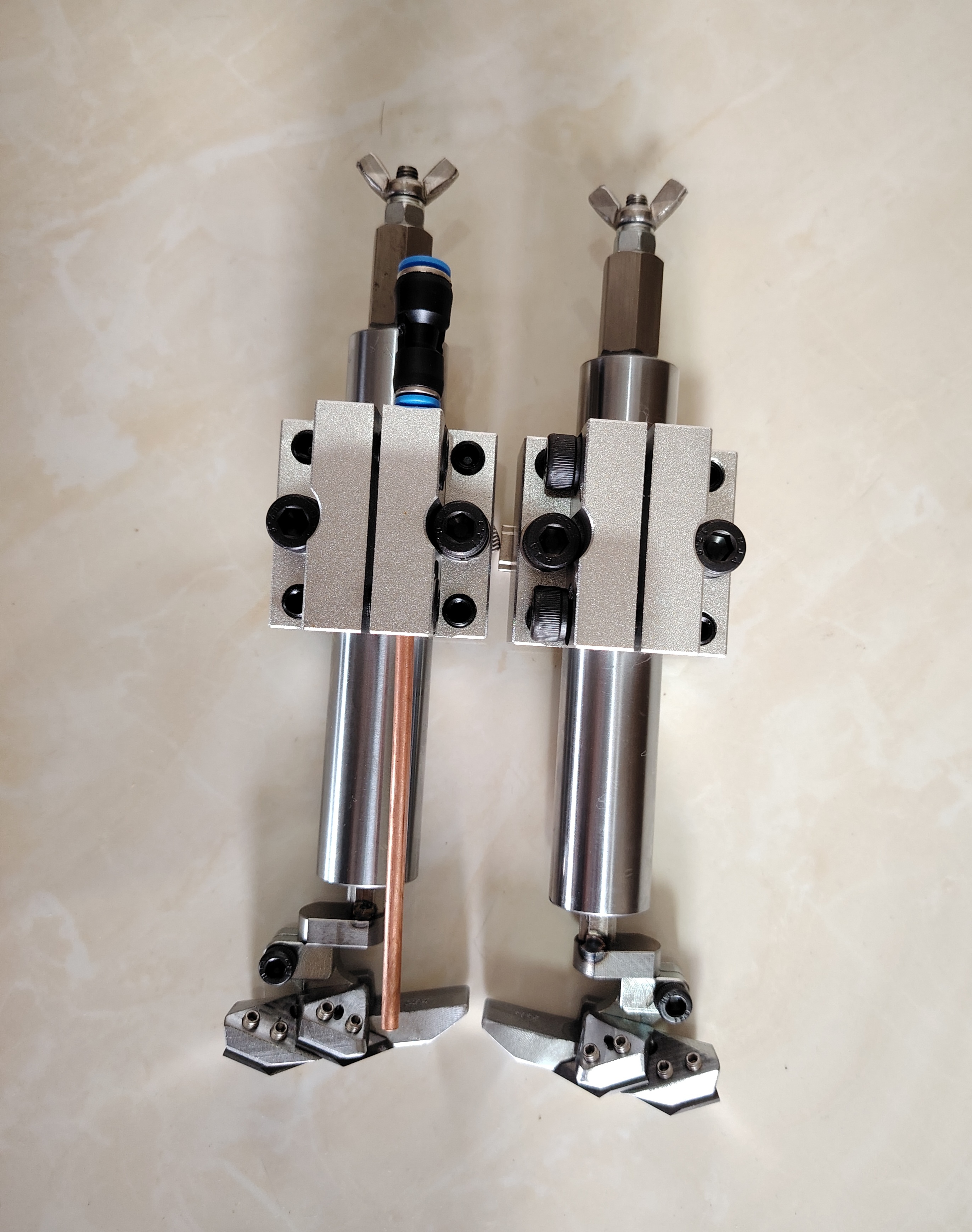 批发木工机械配件新款网红封边机浮动平刮刀平铲装置刮边去胶线全