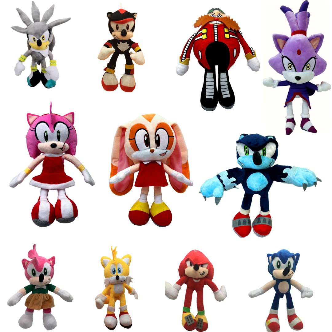 超级索尼克毛绒玩具超音鼠sonic刺猬布蕾兹 克里姆兔子玩偶现货