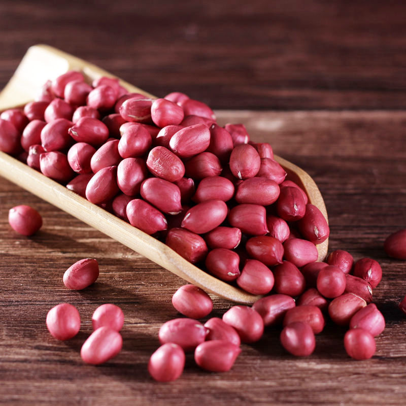 云南红皮花生米农家小粒自种红衣花生红皮生花生米批发半斤