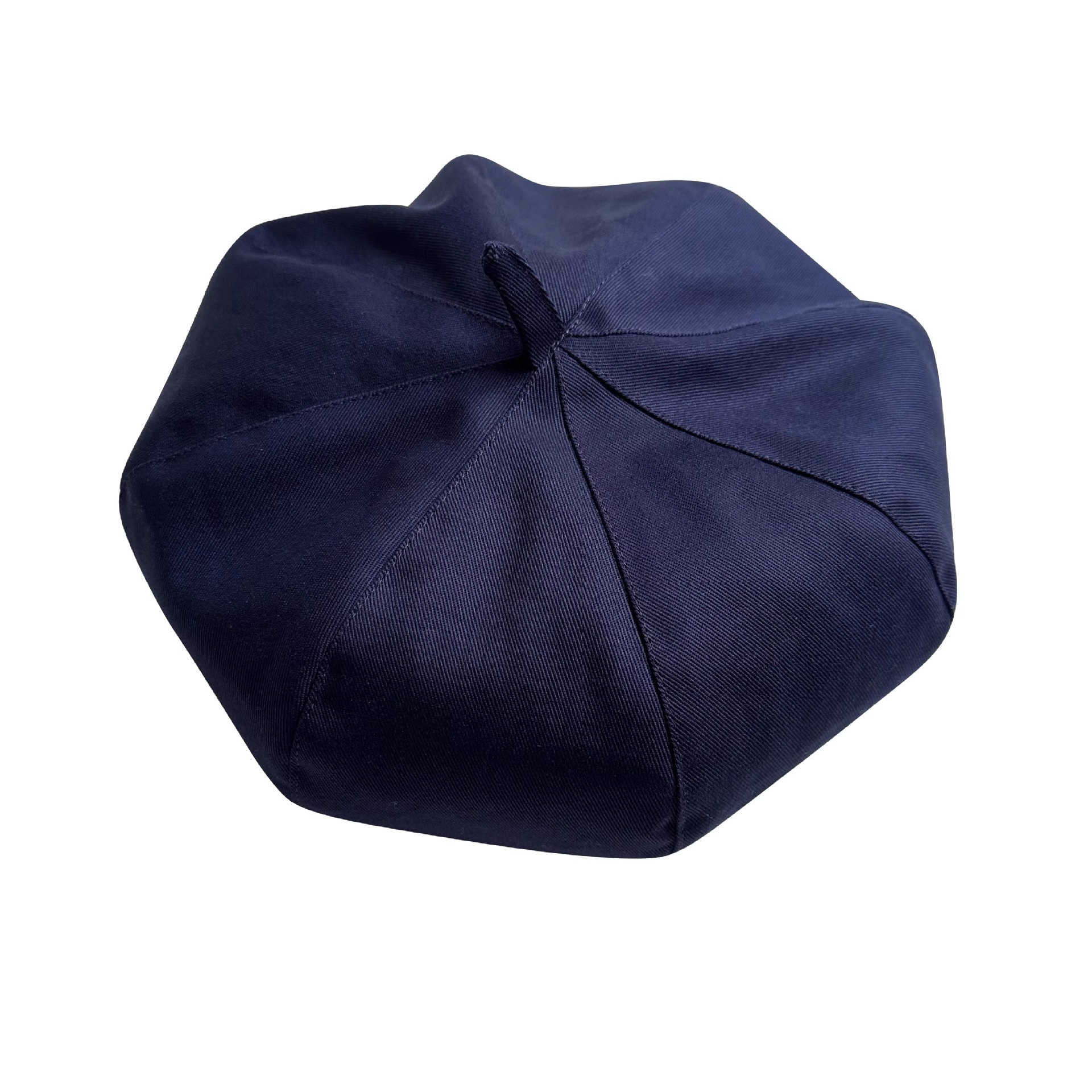 蓝色风衣面料春夏秋大头围贝雷帽显脸小帽子女八角帽南瓜帽-阿里巴巴