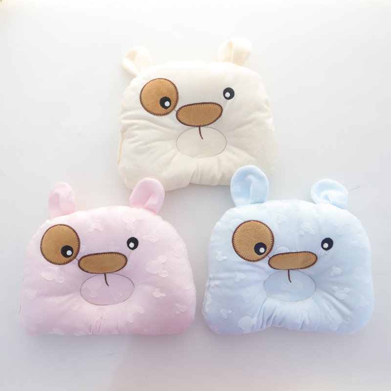 Baby Pillow Newborn Pillow Embroidery Baby Pillow Baby Pillow Baby Shaping Pillow Cartoon Pillow Maternal and Child Supplies