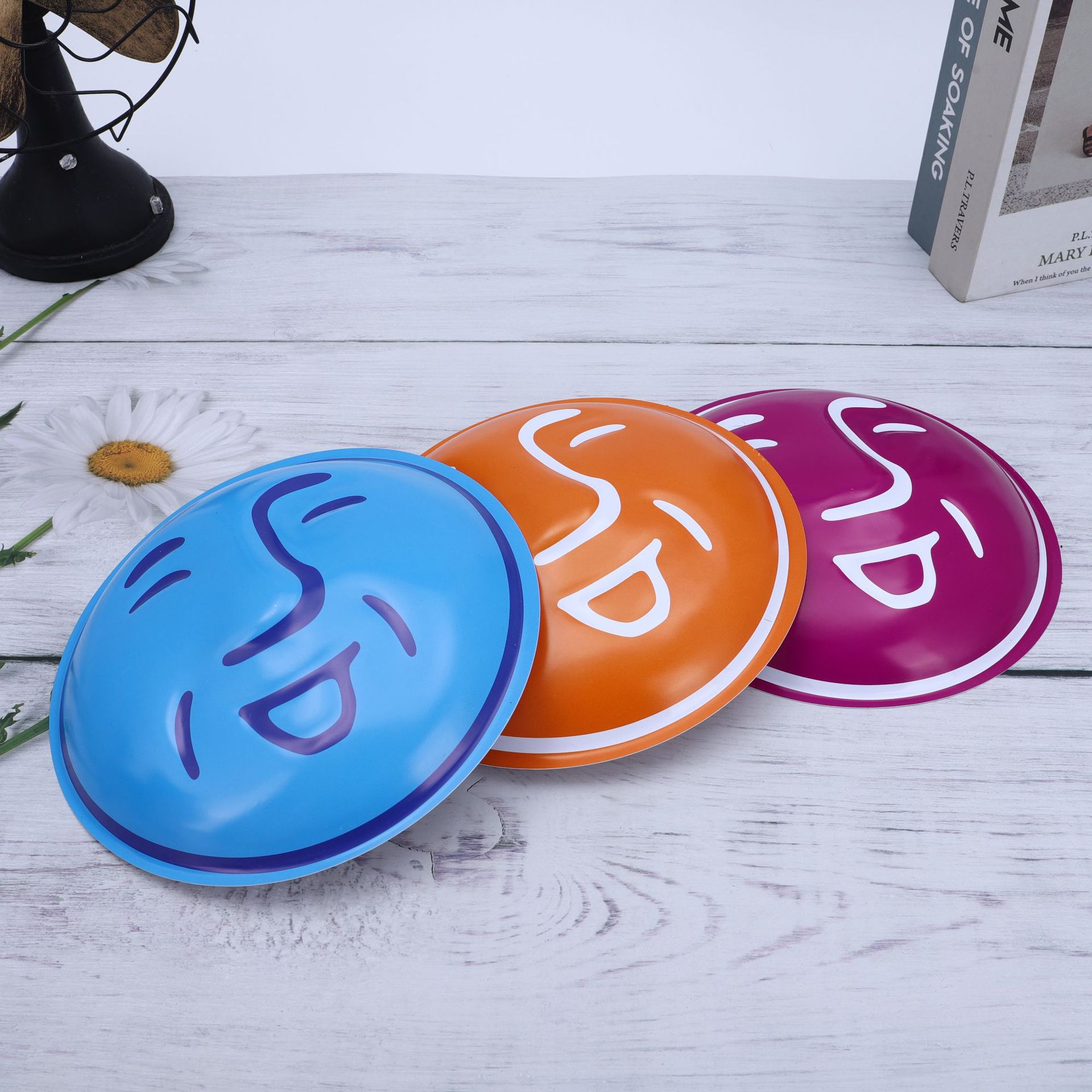 儿童彩色创意圆脸笑脸表情面具各样搞笑表情包可爱面具可定制