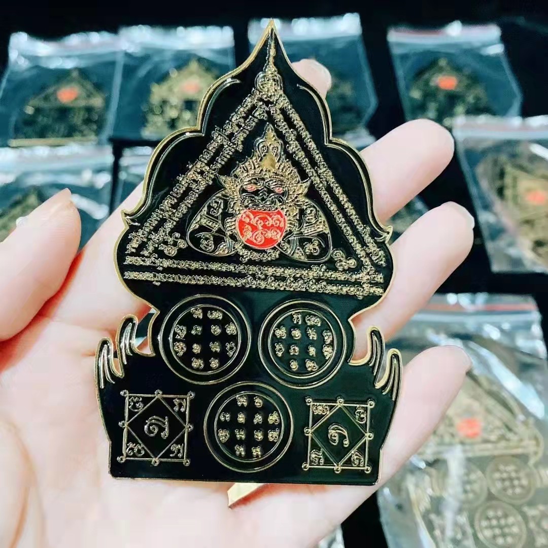 泰国佛牌批发五福拉胡符片 护身符手机贴一件代发