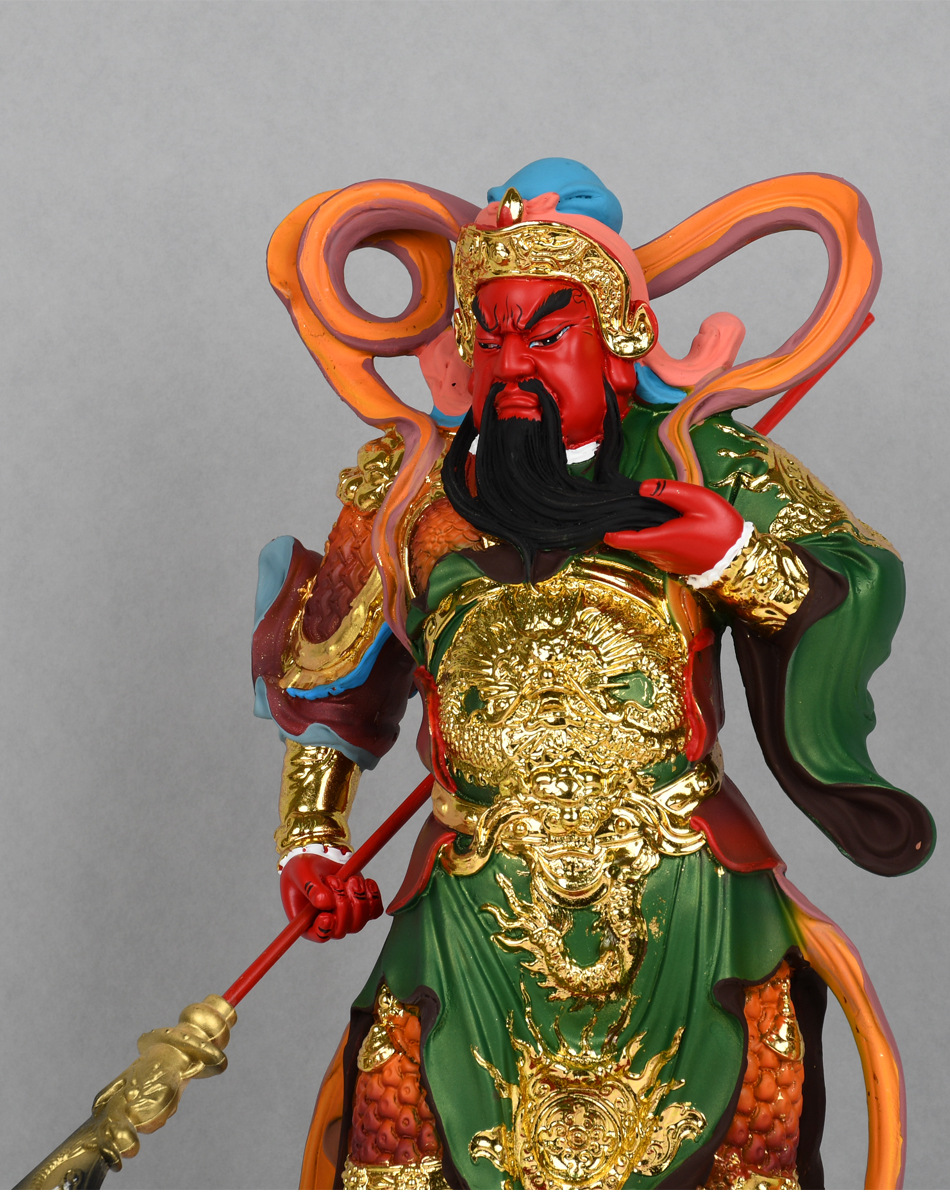 韦陀伽蓝菩萨佛像家用门神佛教大护法韦驮关公神像关羽寺庙摆件