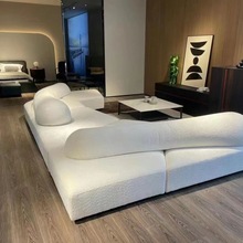 沙发意大利布艺异形自由组合别墅客厅极简大户型模块沙发
