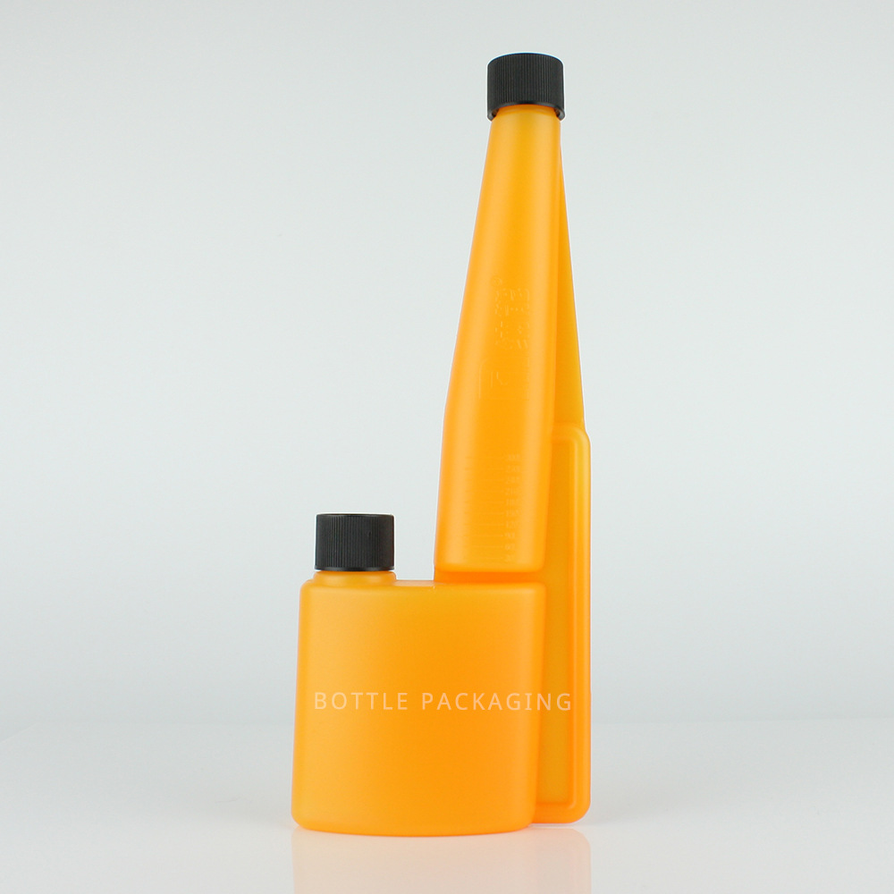 hdpe材质塑料双口瓶搭配pe压旋盖 150ml燃油宝汽油可挤压化工瓶子