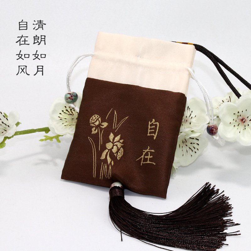 Sachet Perfume Bag Ancient Style Portable Men's and Women's Embroidered Argy Wormwood Lavender Empty Bag Home Indoor Long-Lasting Small Anti Mosquito