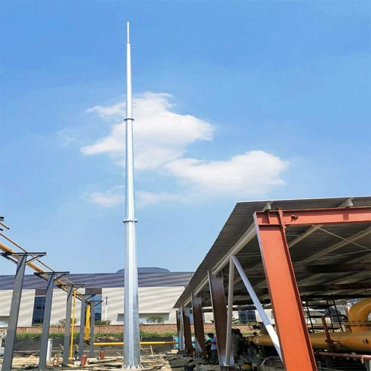 钢结构铁塔厂家5-60米gh防雷塔独立避雷针塔环形钢管热镀锌避雷塔