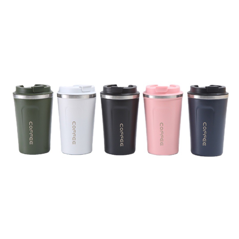 Simple 304 Stainless Steel Vacuum Thermos Cup Large Capacity Portable Handy Cup Men's and Women's Second Generation Coffee Cup