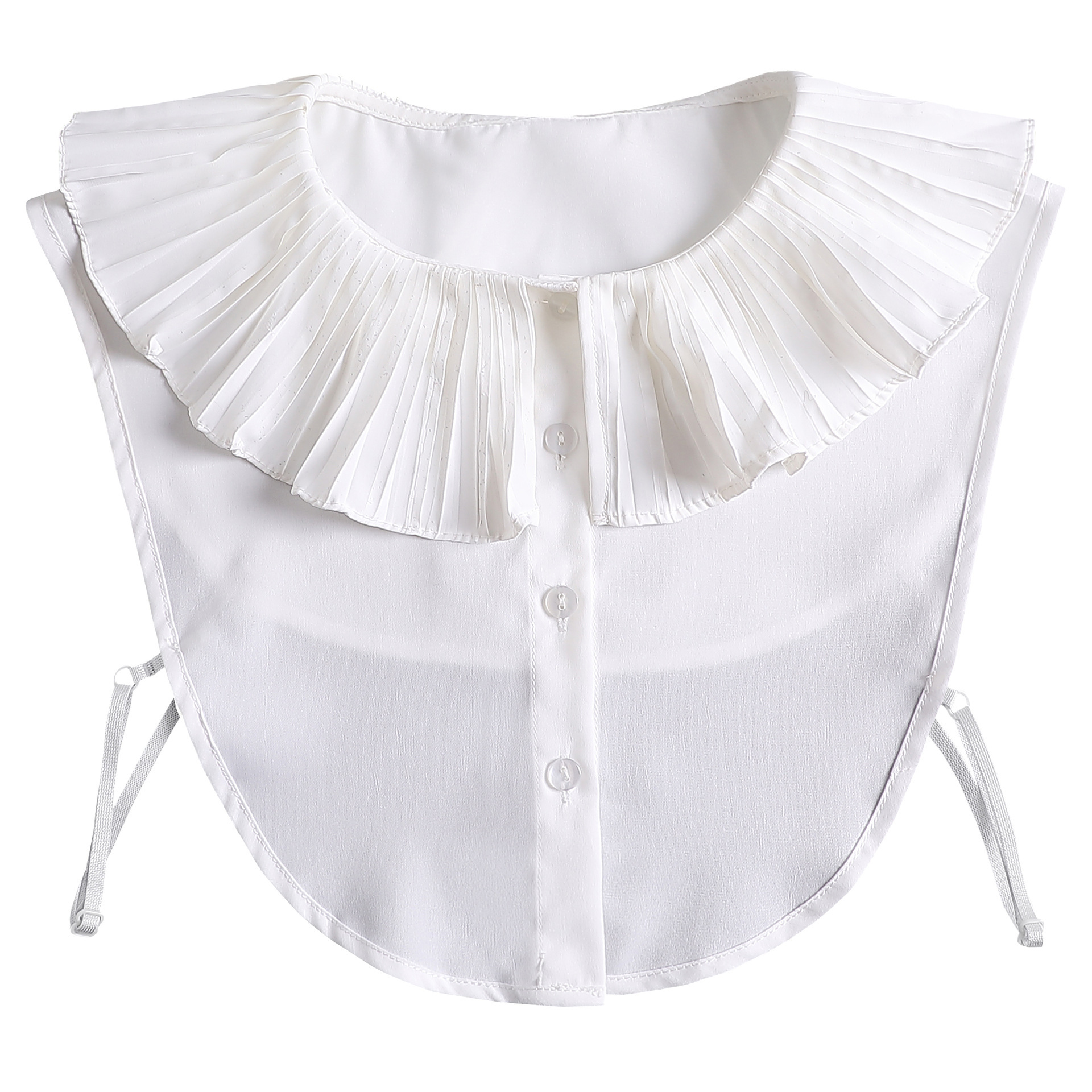 新款荷叶边假领子女毛衣装饰领减龄娃娃领大翻领卫衣领百搭假衣领