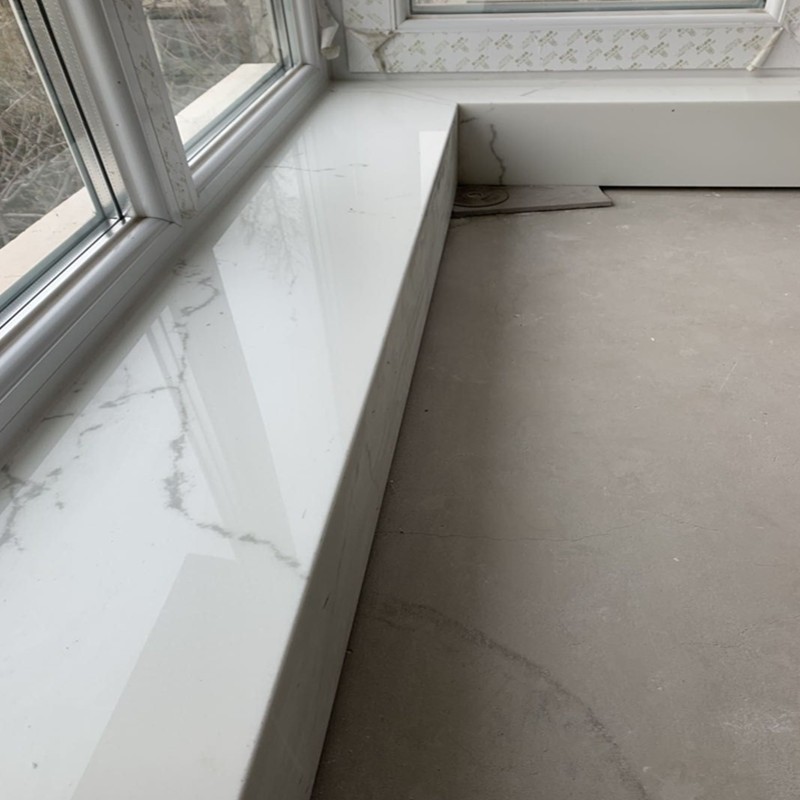 北京天然人造大理石窗台门槛石过门石飘窗吧台面踏步窗套石材