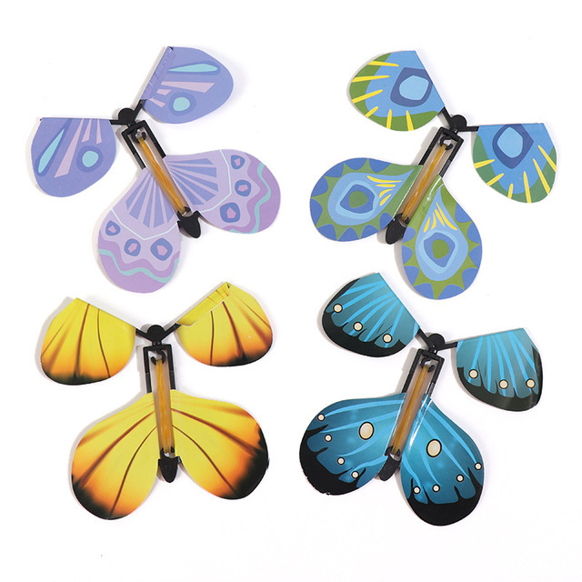 Aliexpress Same Style Flying Butterfly Magic Butterfly Puffed into Butterfly New Exotic Magic Prop Toy Wholesale