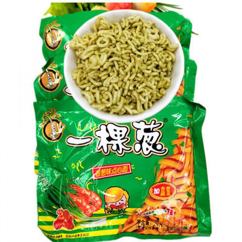 一棵葱香辣味干吃面怀旧零食 20g每袋碎碎面干脆面方便面香葱批发