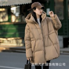 2023冬季 宽松面包款90绒连帽百搭保暖羽绒服