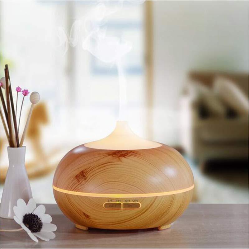 New Large Ball Factory Direct Sales Wood Grain Domestic Aroma Diffuser Large Capacity Humidifier Office Desktop Spray Humidification