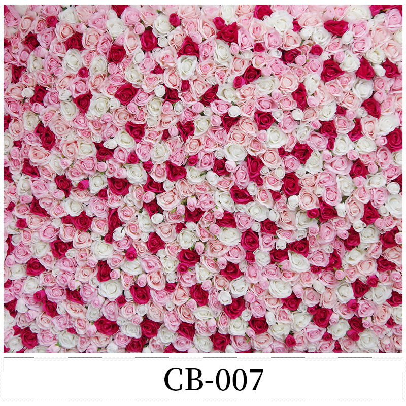 Artificial Flower Wholesale Artificial Rose Cloth Bottom Flower Wall Wedding Layout Studio Artificial Flower Background Wall Fake Flower Decoration