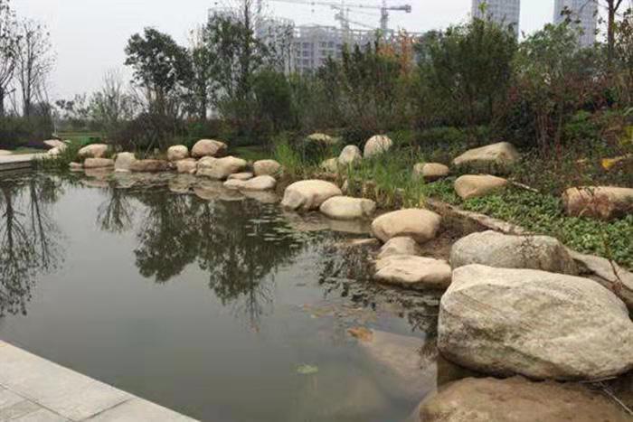 鹅卵石批发 园林景观置石 自然石河滩溪滩石河卵石 鱼池驳岸石