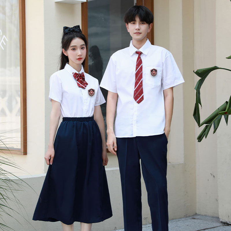 毕业班服套装合唱诗歌朗诵比赛演出服校服英伦学院风高中初中学生