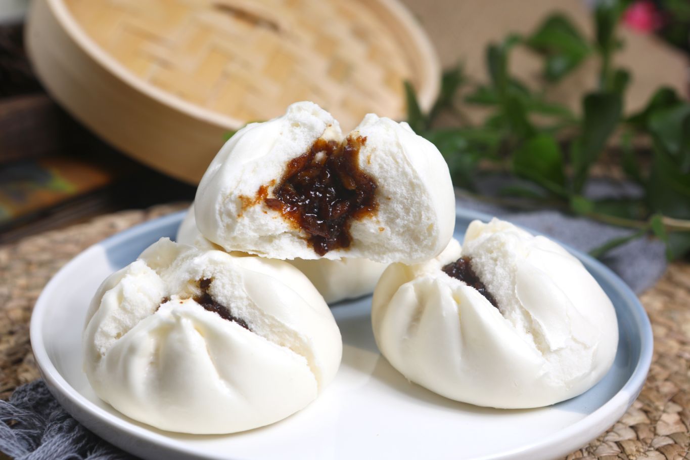 面圣大包小叉烧包笑口叉烧包速冻面包糕点60g*9酒楼直供