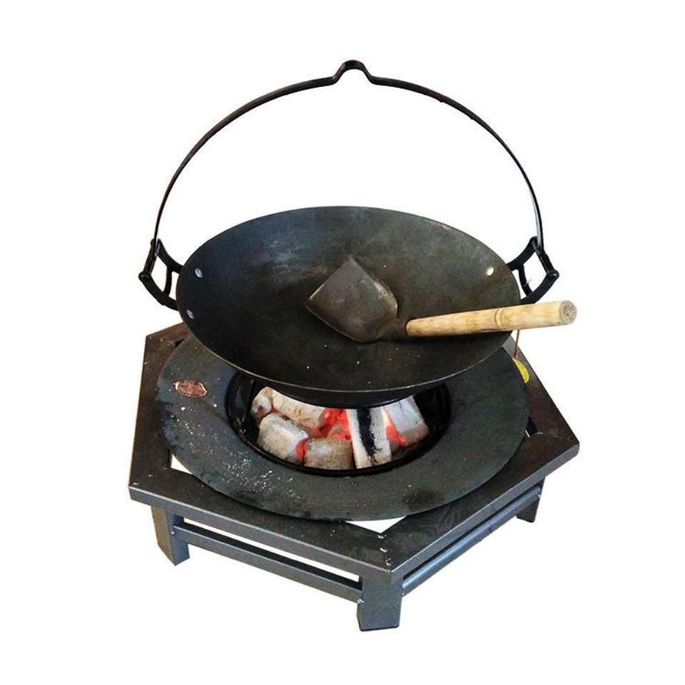 取暖炉木炭炉火盆烤火炉户外炭盆烧烤架碳盆烧烤炉茶炉加厚柴火炉