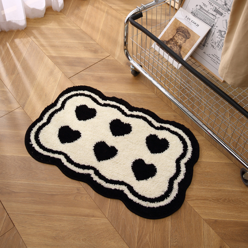 INS Thickened Floor Mat Door Mat Entrance Bedroom Absorbent Carpet Bathroom Home Foyer Mat Bathroom Non-Slip Mat