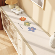 小清新花朵电视柜一抹净桌垫可擦免洗餐边柜鞋柜台面防水防油盖布