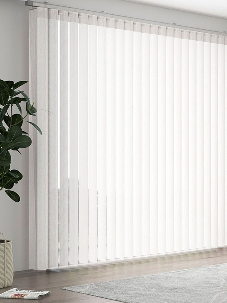 客厅窗帘成品梦幻帘垂直纱帘哈纳斯帘竖百叶帘遮阳遮光电动窗帘