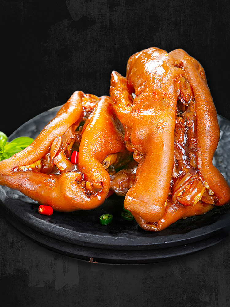 喜旺脱骨猪蹄卤味猪脚肉食零食休闲小吃香卤猪蹄熟食蹄髈即食