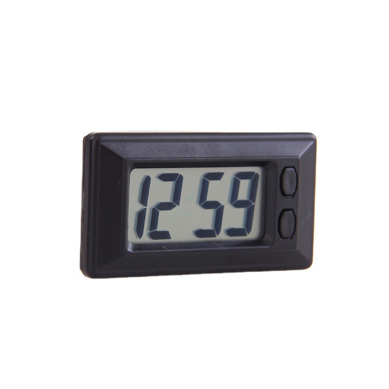 Mini Home Electronic Clock Car Electronic Clock Car Supplies Simple Clock Calendar Conversion with Velcro in Stock