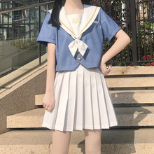 樱花遇正版日系jk制服裙夏服短袖全套装学院风百褶裙水手服学生女