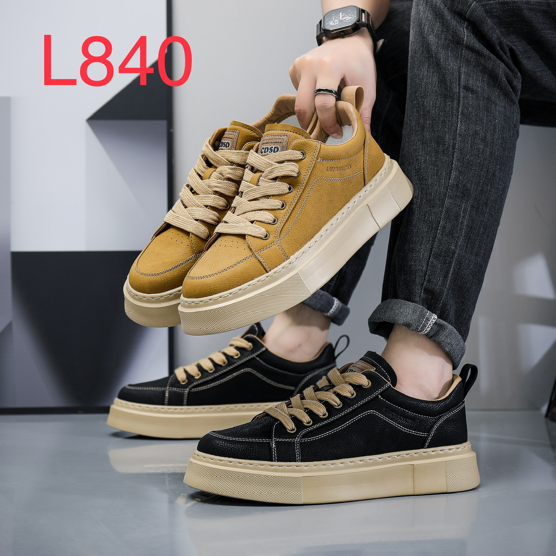 2024新款男鞋新款休闲百搭运动休闲 板鞋爆款潮鞋l840-阿里巴巴
