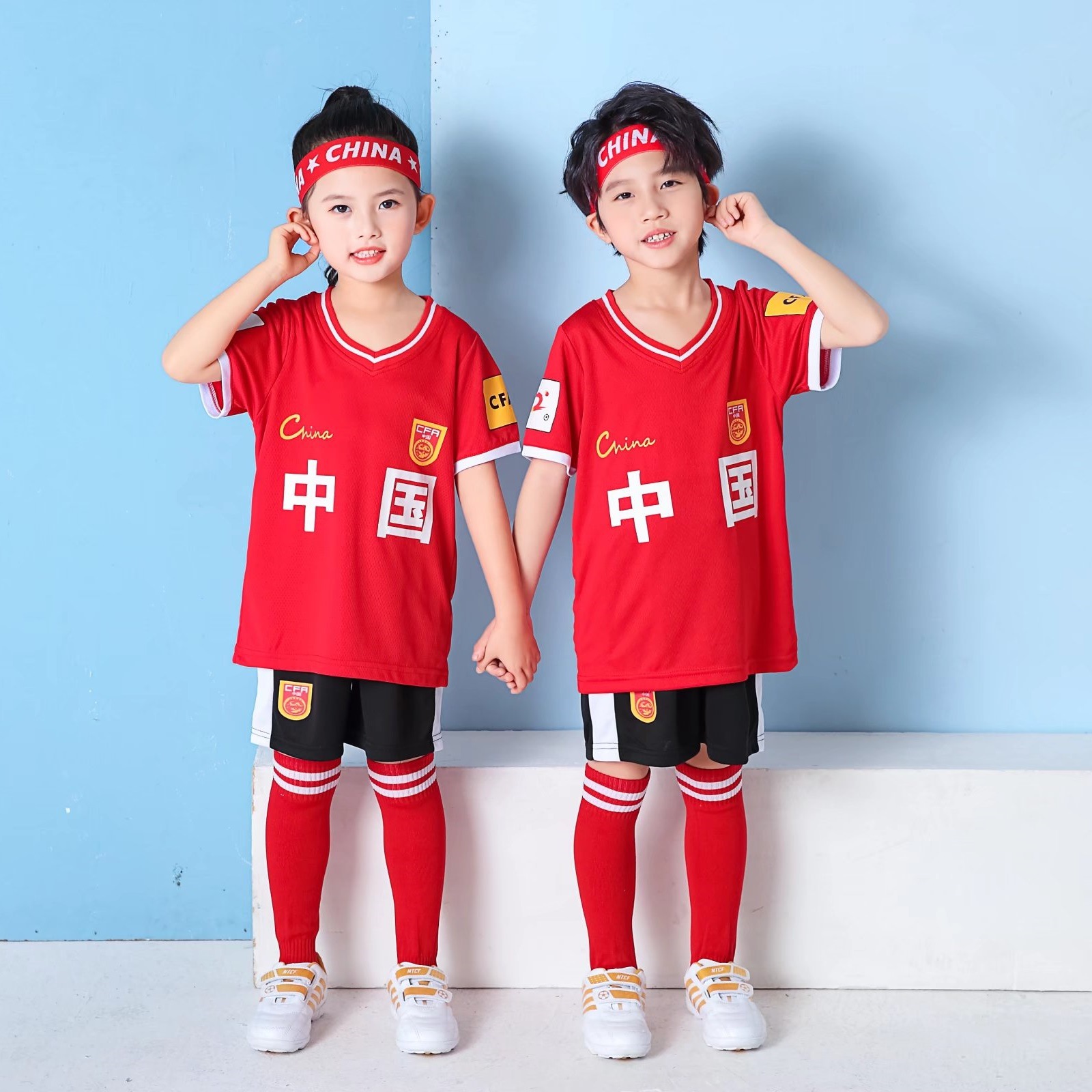 儿童足球服套装运动小学生足球衣训练服幼儿园男童女童印字队服球