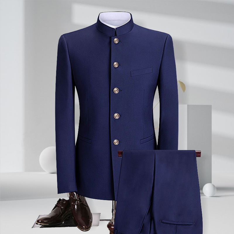 修身中山装蓝色-修身中山装蓝色厂家,品牌,图片,热帖-阿里巴巴
