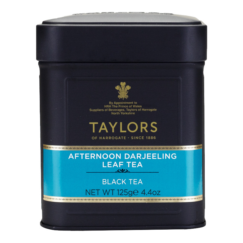 taylors tea泰勒 英国进口茶叶大吉岭红茶125g/罐装散茶大容量装
