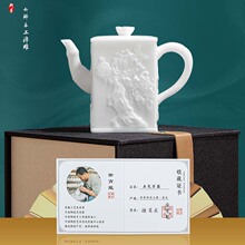 德化厂家高档冰种玉瓷素烧自生釉茶壶白瓷大师手工精密泡茶壶单壶