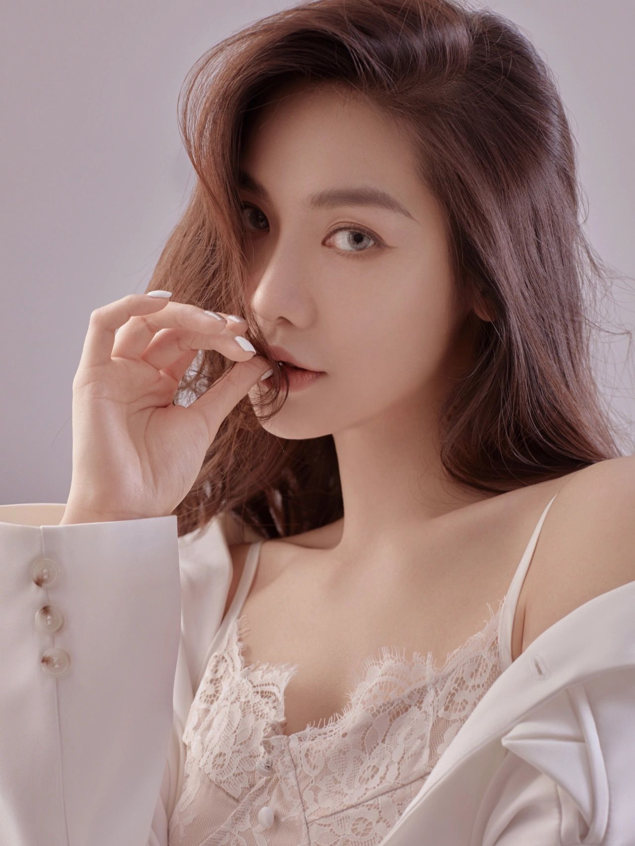 影楼新款个人形象照服装 时尚个性女士西服写真艺术照摄影演出服