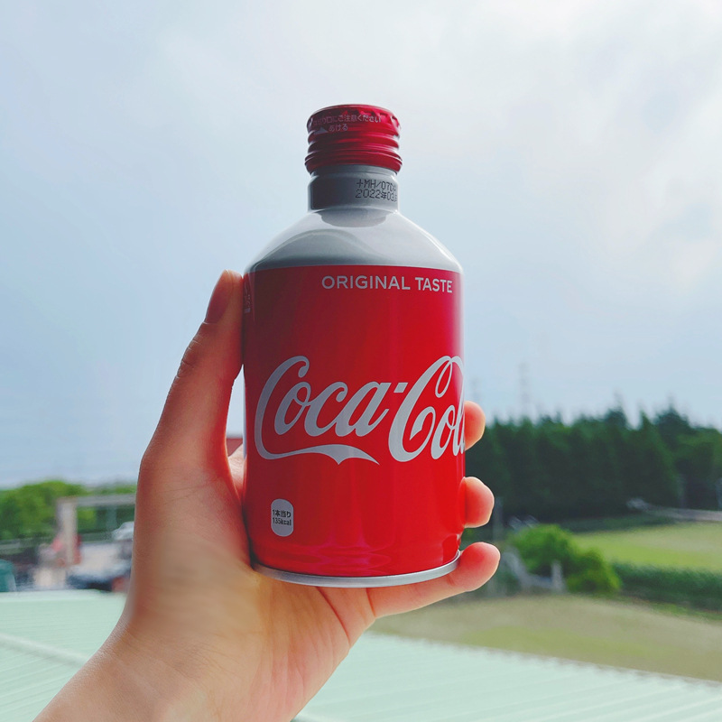 日本进口可口可乐饮料 网红子弹头可乐红铝罐可乐碳酸饮料300ml