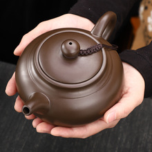 大容量500ml泡茶壶纯手工紫砂壶家用刻印字logo单壶茶具礼品可订