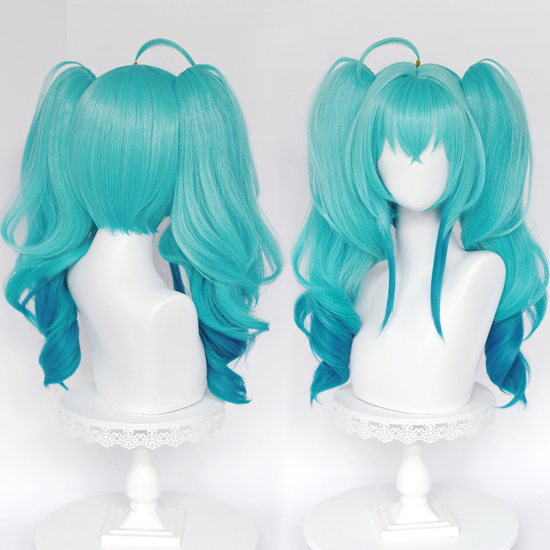 【华彩】初音未来 初音小恶魔 cos假发 miku 葱娘 虎口夹双马