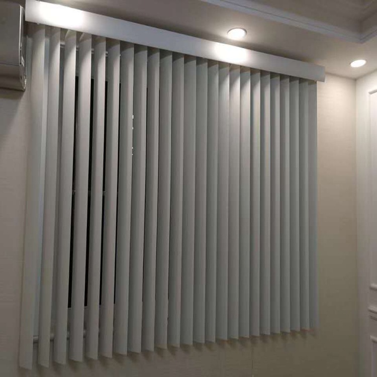 阻燃pvc竖百叶窗帘垂直帘 左右拉遮光落地隔断屏风客厅阳台办公室