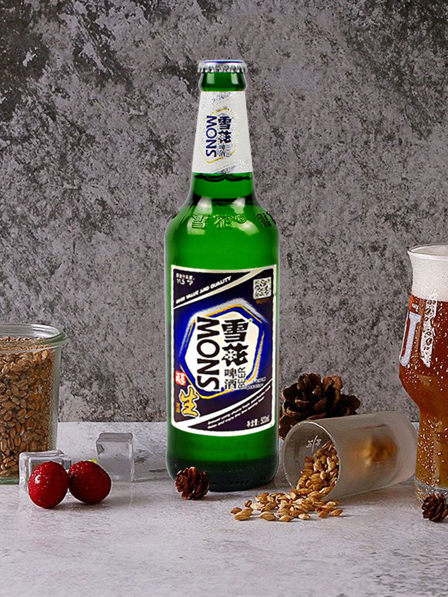 东北沈阳老雪花啤酒高度大棒子烈性12瓶500ml闷倒驴瓶装整箱特价