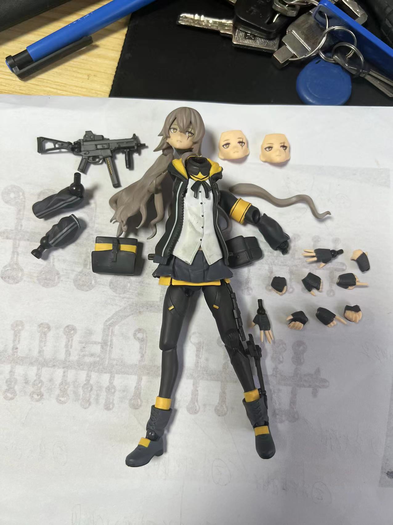 美少女 maxfactory 少女前线 ump45 figma 可动手办公仔摆件模型