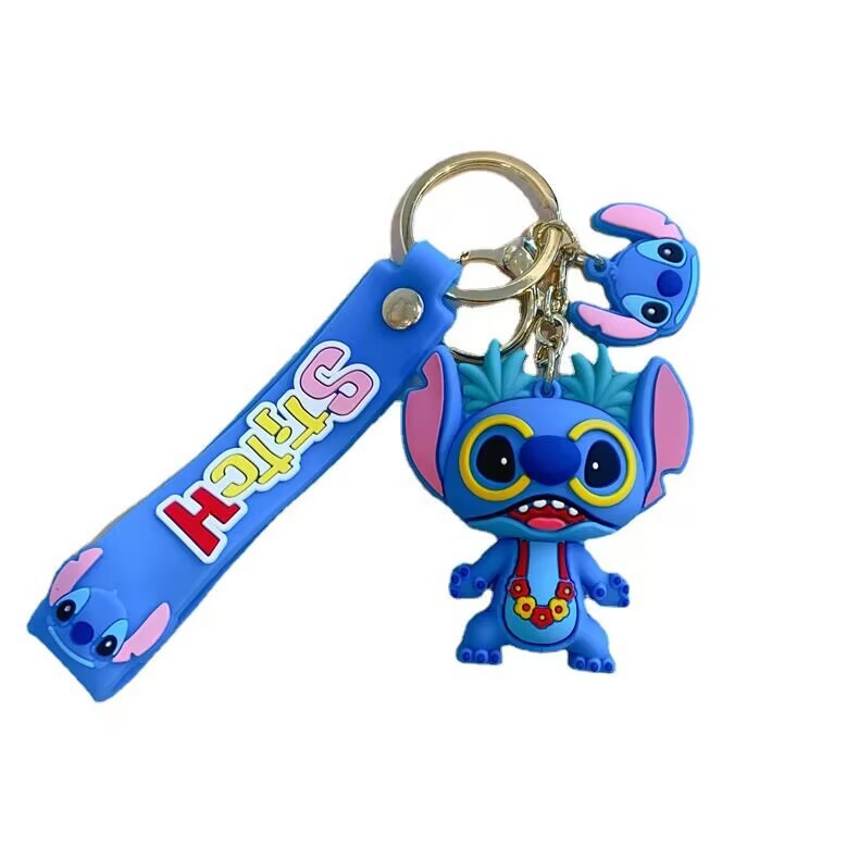 Factory Direct Sales Cartoon Funny Stitch Keychain Creative Stitch Key Chain Personality Doll Pendant Gift