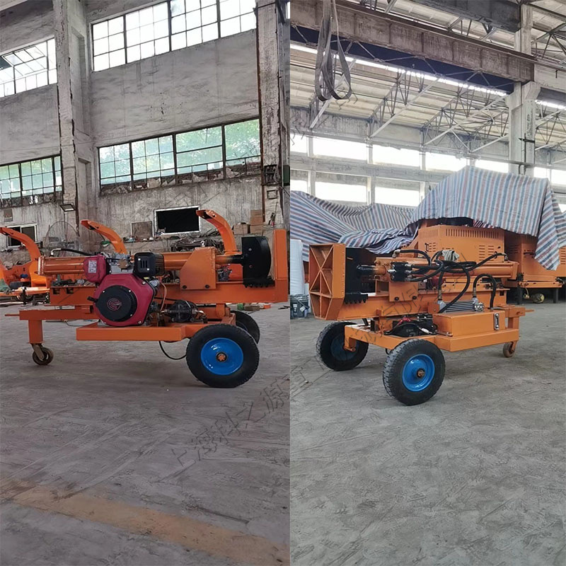 造纸业木墩劈裂机 铡刀式拆树机 液压缸推进式立卧两用圆木劈木机