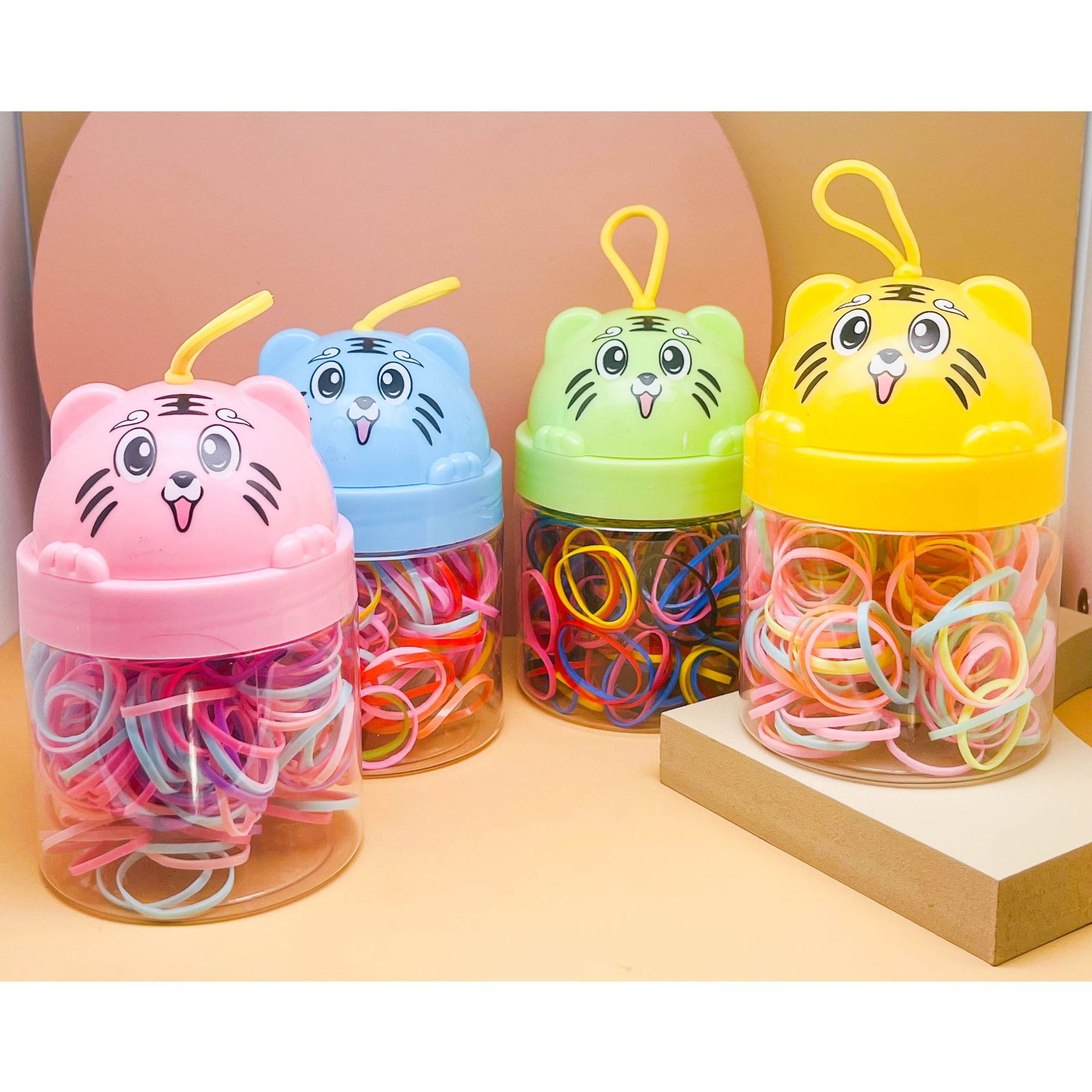 Children's High Elastic Disposable Rubber Band Cute Girl Hair Rope Korean Style Canned Strong Pull Constantly Does Not Hurt Hair