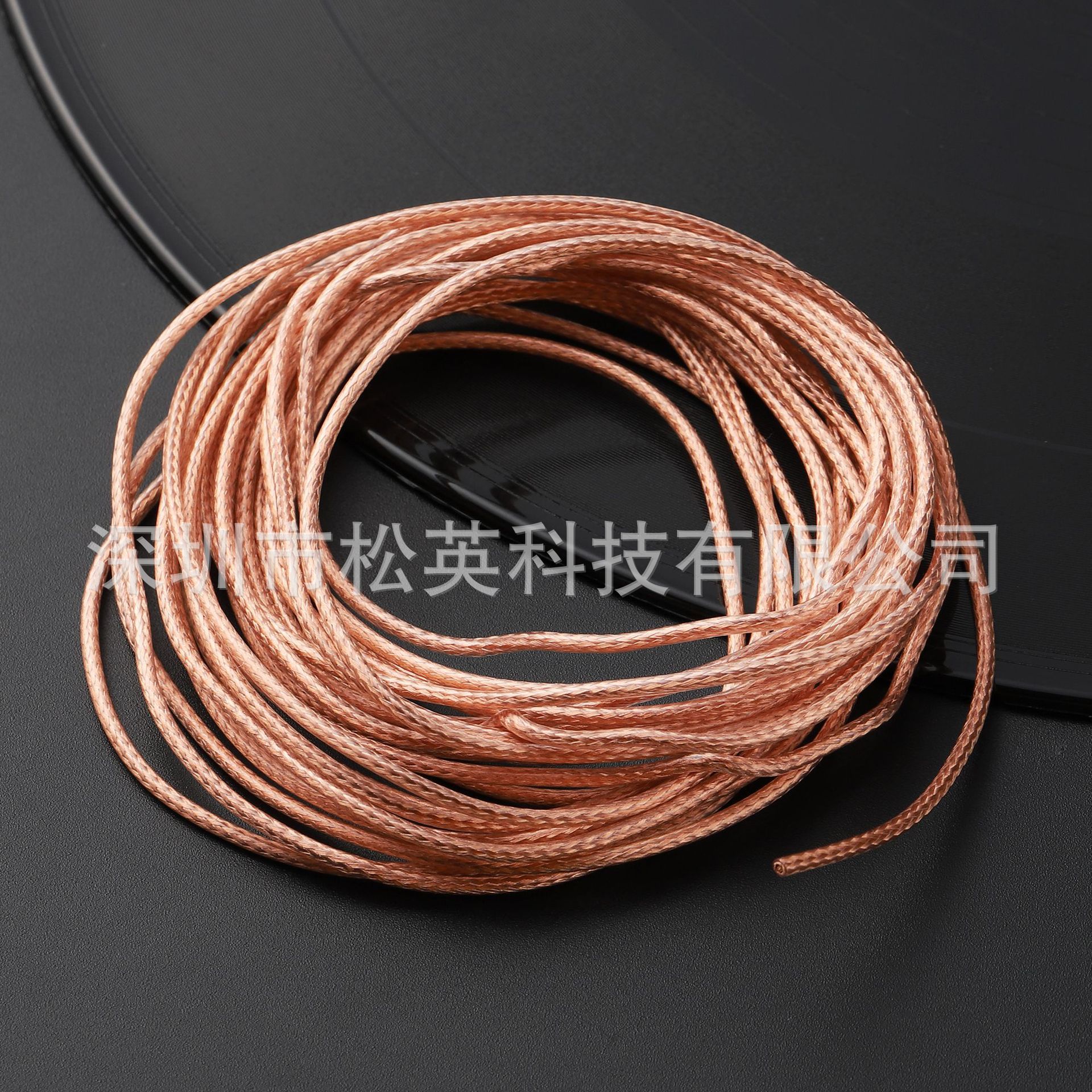 松英科技7n台湾进口单晶铜 64芯单晶铜屏蔽网 7n单晶铜镀银屏蔽线