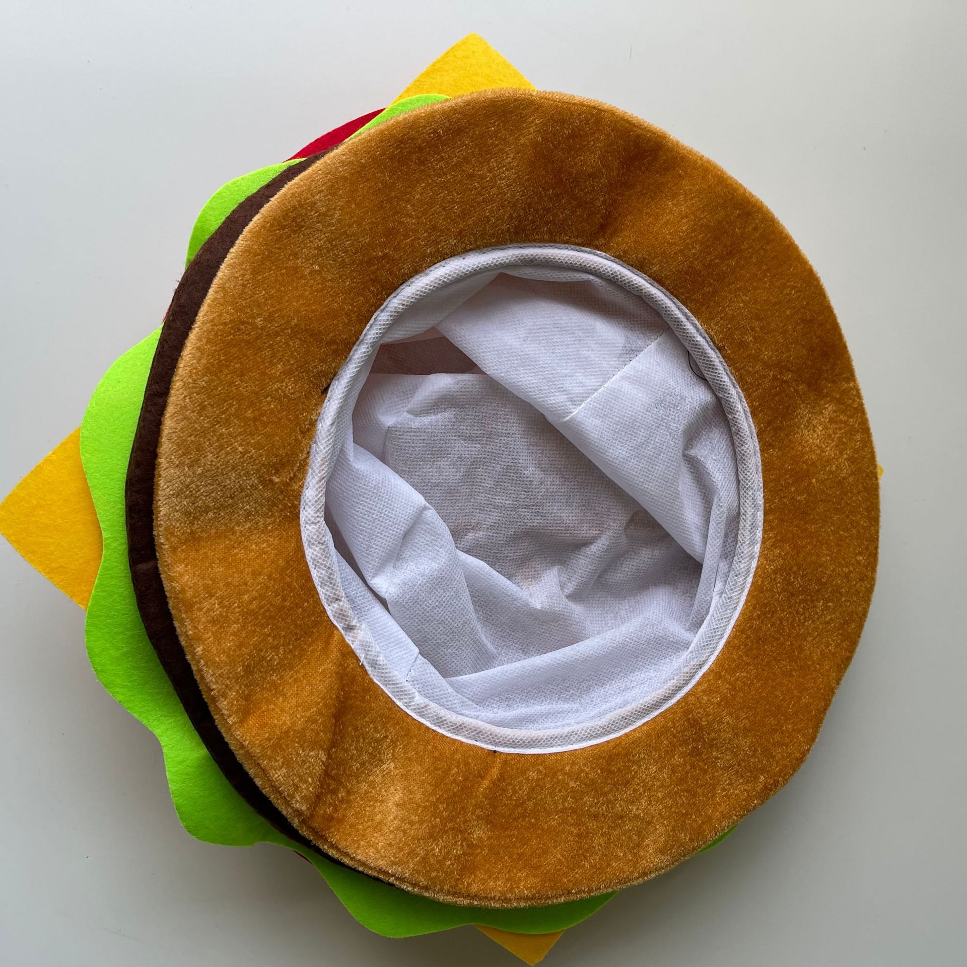 莱纳派对可爱汉堡帽子女搞怪仿真汉堡包帽子网红搞笑时尚贝雷帽潮